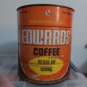 Coffee Can - Orange and Yellow